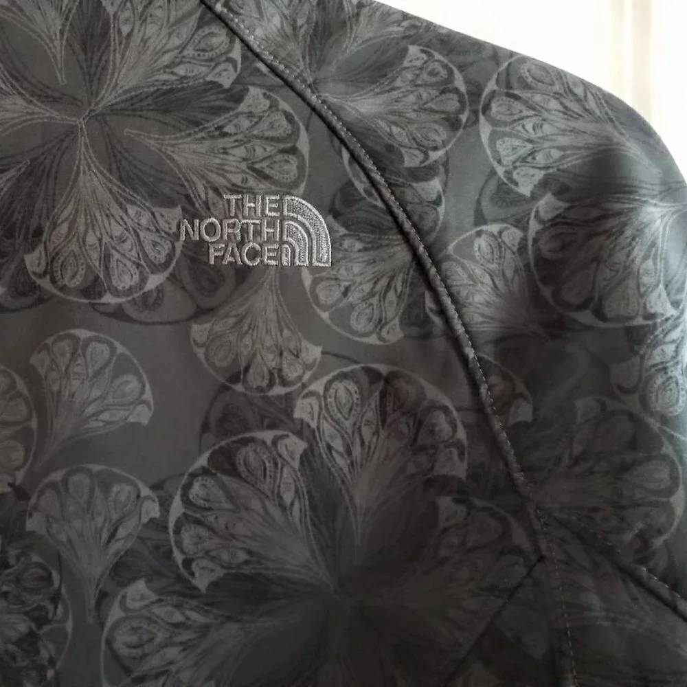 The North Face Grey Apex Soft Shell Full Zip Jacket